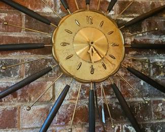 mid century wall clock