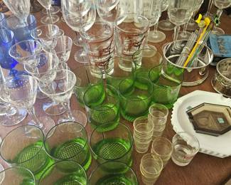 older and vintage bar ware