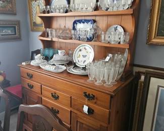 knotty pine hutch