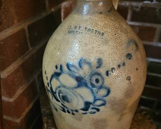 J&F Norton stoneware jug Bennington, VT