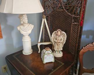 antique wicker screen