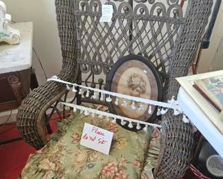 antique wicker chair