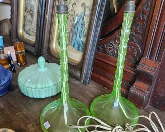 vaseline glass lamps