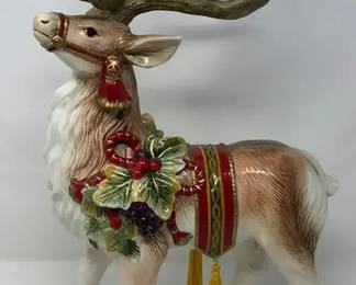 Fitz  Floyd 17 Inch HandPainted Regal Reindeer Figurine