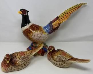Fitz  Floyd Essentials  Autumn Bounty  Ceramic Pheasants