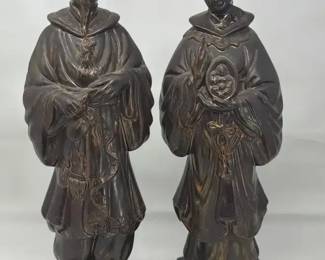 Vintage Holland Mold Emperor  Empress Statues