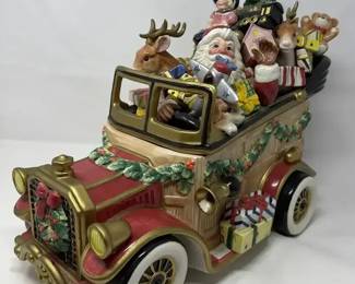 Fitz  Floyd Santa Claus Car Cookie Jar