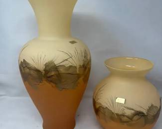 Zwiesel Ambiente Mouthblown Handmade Art Glass Vases