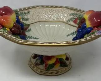 Fitz  Floyd  Venezia Centerpiece Pedestal Bowl
