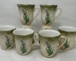 Lenox Botanical Colore Accessories Coffee Mugs Set Of Eight