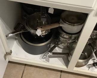Pots and pans.