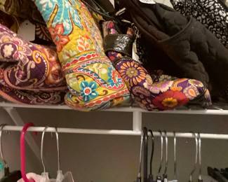 Just a few of the Vera Bradley purses.