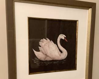 Beautiful picture of a swan. 