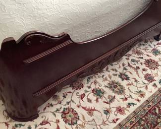 End of antique bed.
