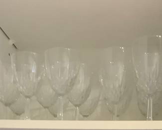 More crystal glasses.