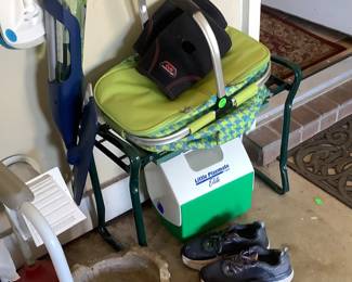New toilet seat, cooler, yard seat