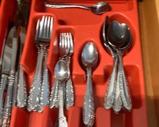 Stainless tableware.