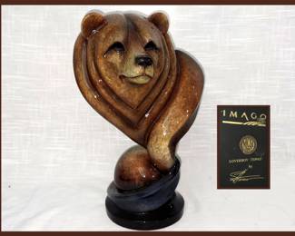 Stephan Herrero Signed Imago Collection; Lover Boy Bear Sculpture