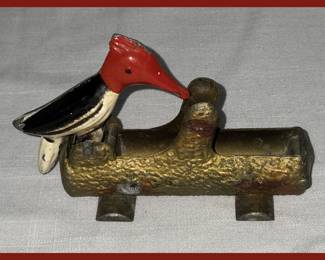 Vintage Woodpecker Toothpick Grabber