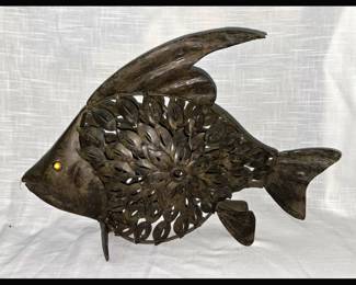 Pierced Metal Fish