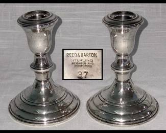Sterling Silver Candle Holders