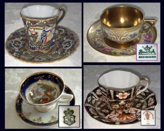 Beautiful Demmitasse Tea Cups and Saucers Rosenthal and Mor