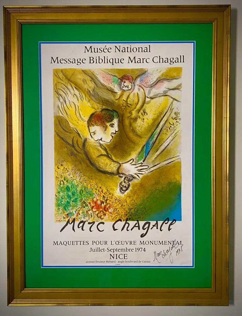 The Angel of Judgment SIGNED BY Chagall