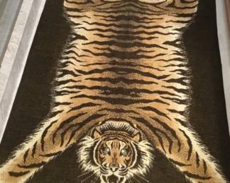 BIEDERLACK Faux Tiger Print Throw