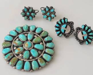 Zuni Turquoise Sterling
