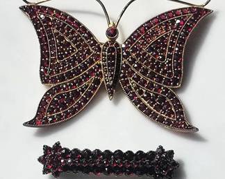 DRAHONOVSKY Garnet Brooches