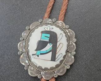 Zuni Long Hair Kachina Rain Dancer Bolo