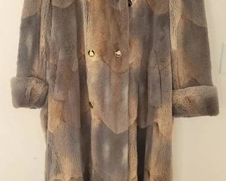 Patchwork Fur Coat