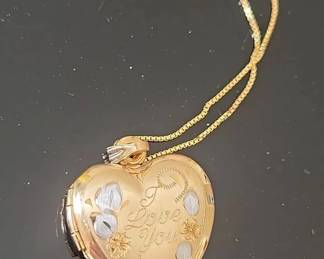 The I Love You Locket In 14kt Gold