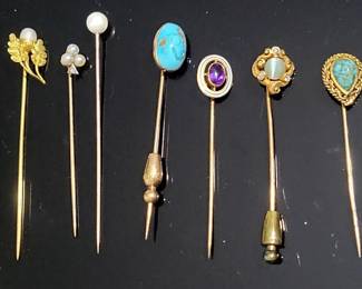 Stick Pins In 14K More