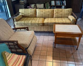 Vintage couch, chairs, furniture  
