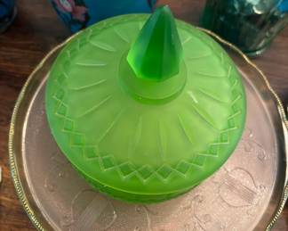 Green Candy Dish