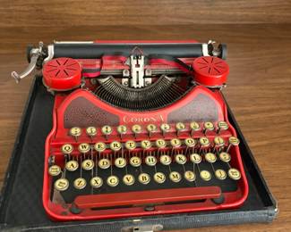 Corona Red Typewriter