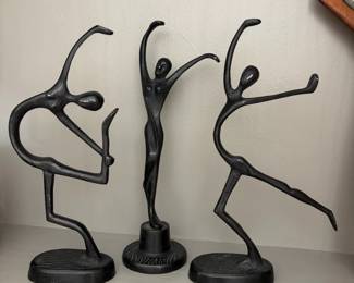 Black iron figurines