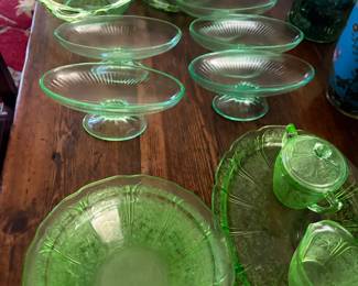 Green glassware