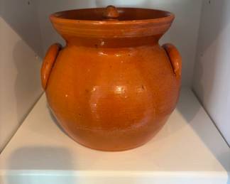 Orange pottery