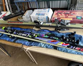 Snow skis & ski poles