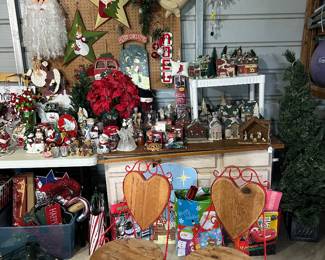 Bistro chairs, Christmas decor & other holiday decorations 