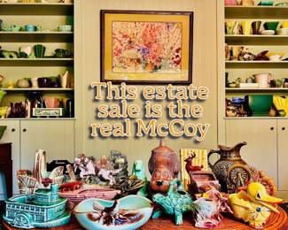 McCoy and other pottery and ceramics from every era, mostly MCM