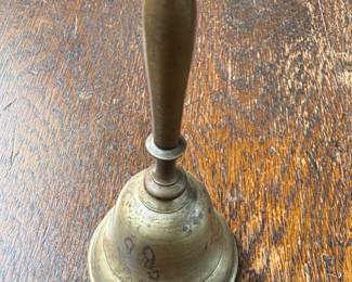 $14 Antique Brass Hand Bell 4.5"