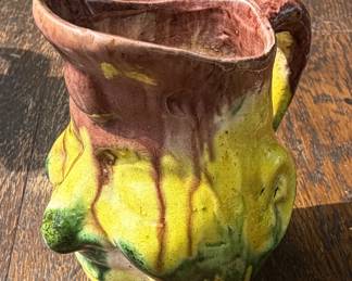 $20 Vintage Drip Glaze Pitcher 4.5" tall