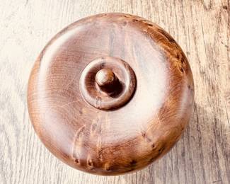 Wooden Apple with Lid 3.5 x 3.5