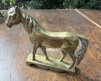 $30 Antique English 1800 s Brass Chimney Ornament 4.5" x 4.5" tall