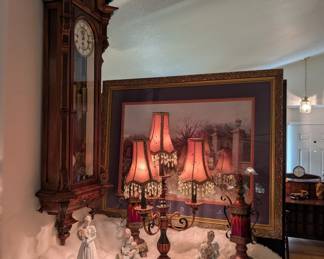 Figurines, Print, 5 Arm Lamp