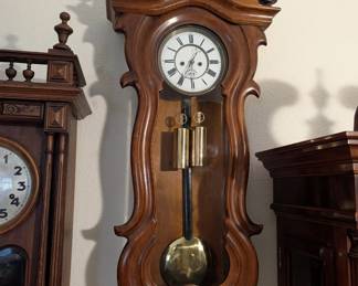 Serpentine Case Regulator Clock