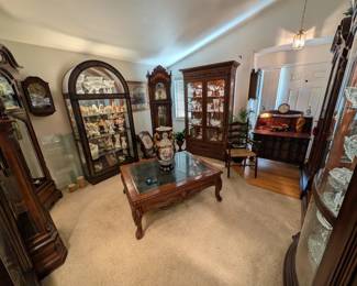 Main Foyer; Pulaski Cabinets, Cut Glass and More!